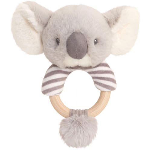 14cm Keeleco Cozy Koala Ring Rattle - Cozy Bedtime Buddy