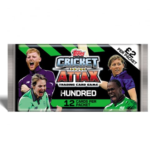 Match Attax: Cricket Attax 2022 The Hundred Card – Booster Pack - Trade and Play
