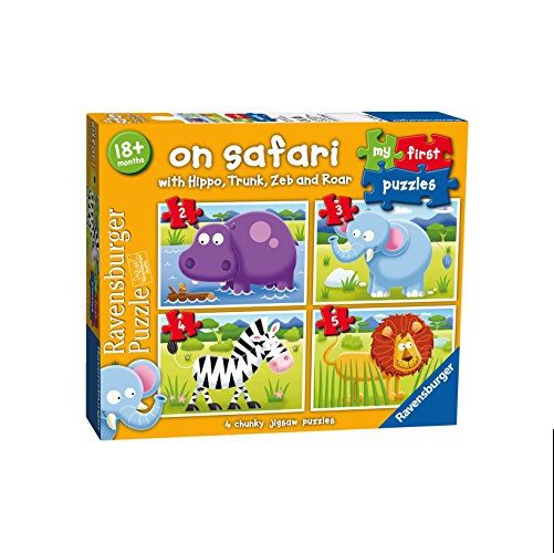 On Safari My First Puzzles (2,3,4,5pc) - Puzzle Night Fun