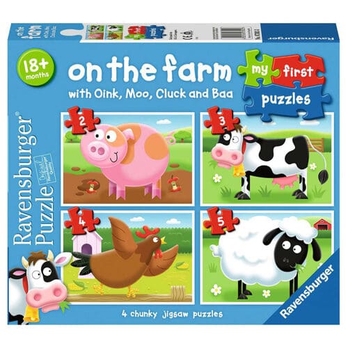 On the Farm My First Puzzles (2,3,4,5pc) - Desk Play Puzzle