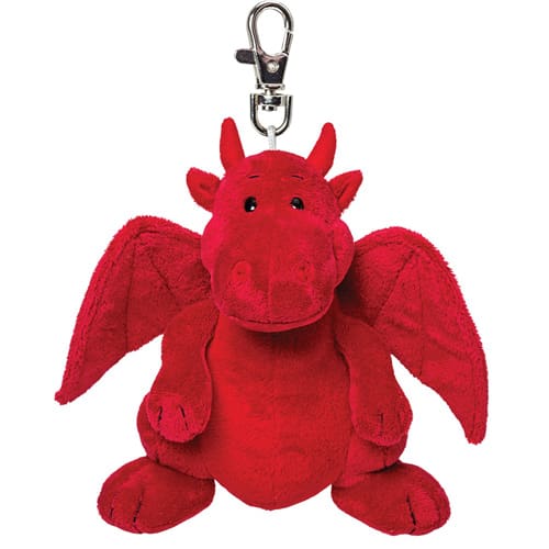 Sitting Red Dragon Keyring - Soft Shelf Pick