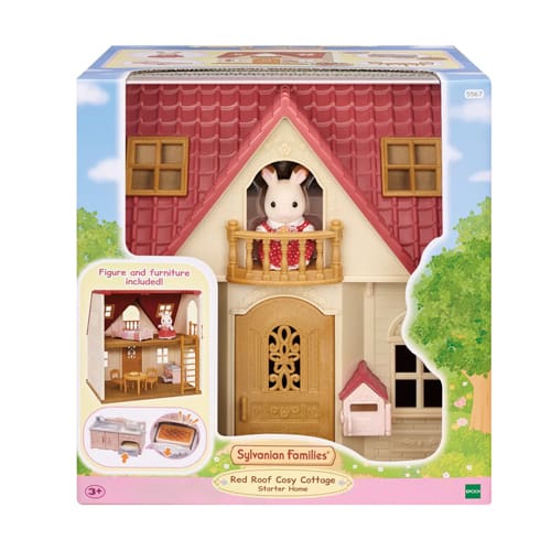 Sylvanian Families Red Roof Cosy Cottage Starter Home - Craft Time Fun