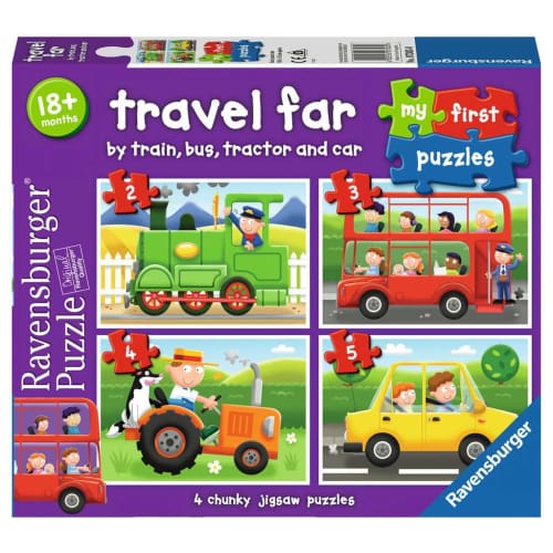 Travel Far My First Puzzles (2,3,4,5pc) - Quick Brain Break